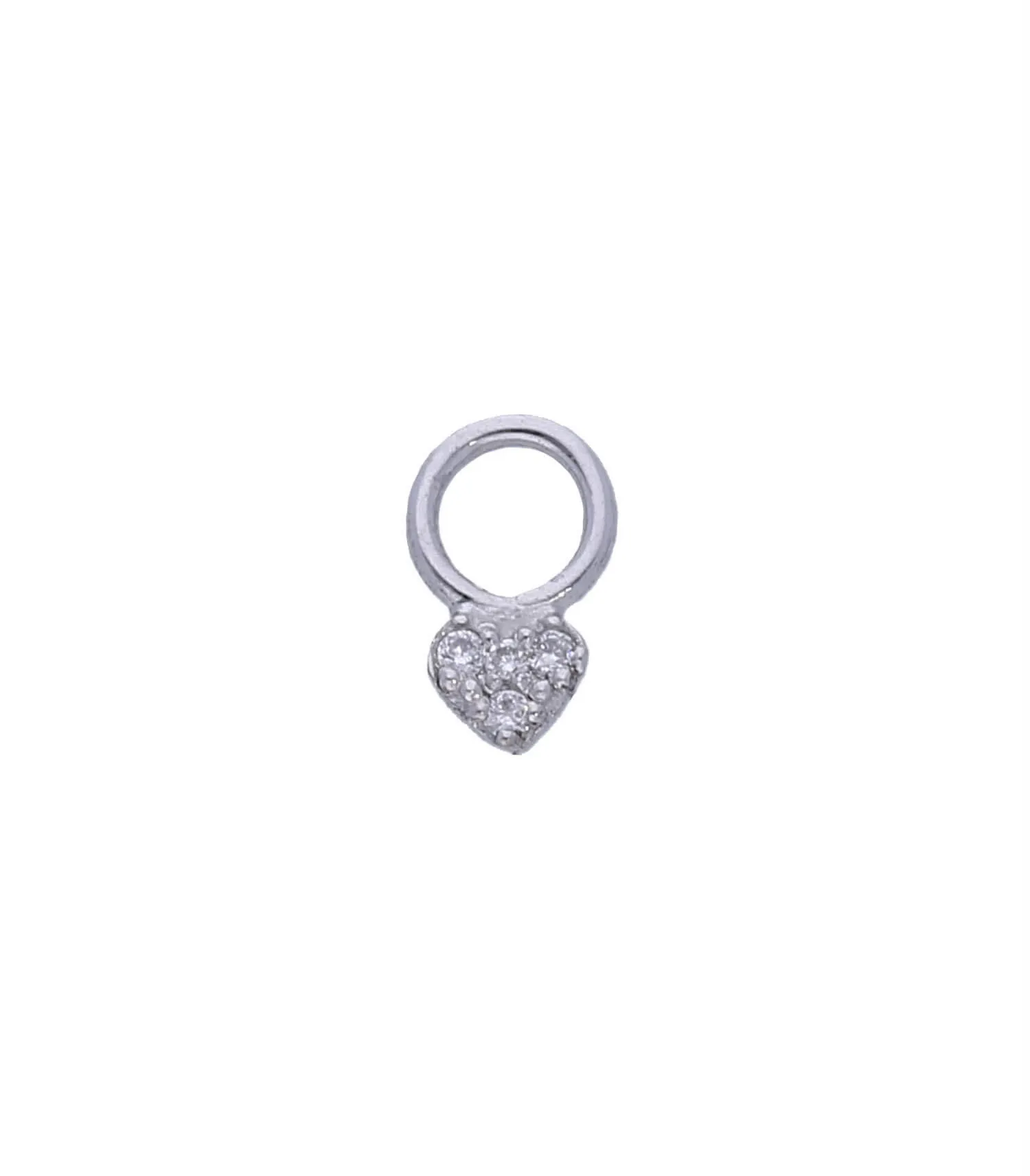 Charm mini Coeur or blanc Feidt Paris - Jane de Boy