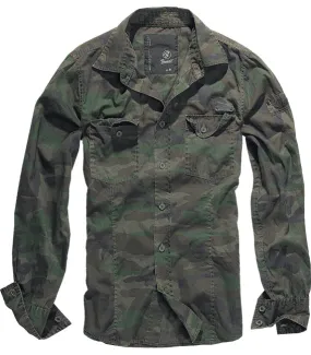 Chemise Brandit SlimFit Woodland