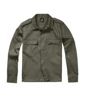 Chemise militaire US Brandit Kaki manches longues