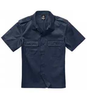 Chemise militaire US Brandit Marine manches courtes