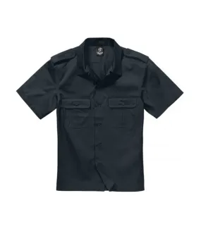 Chemise militaire US Brandit Noire manches courtes