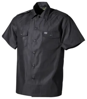 Chemise militaire US manches courtes noir