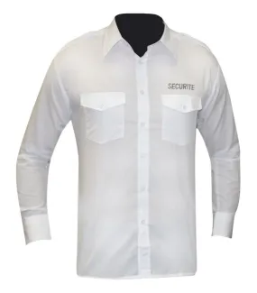 Chemise Securite Pilote blanche manches longues