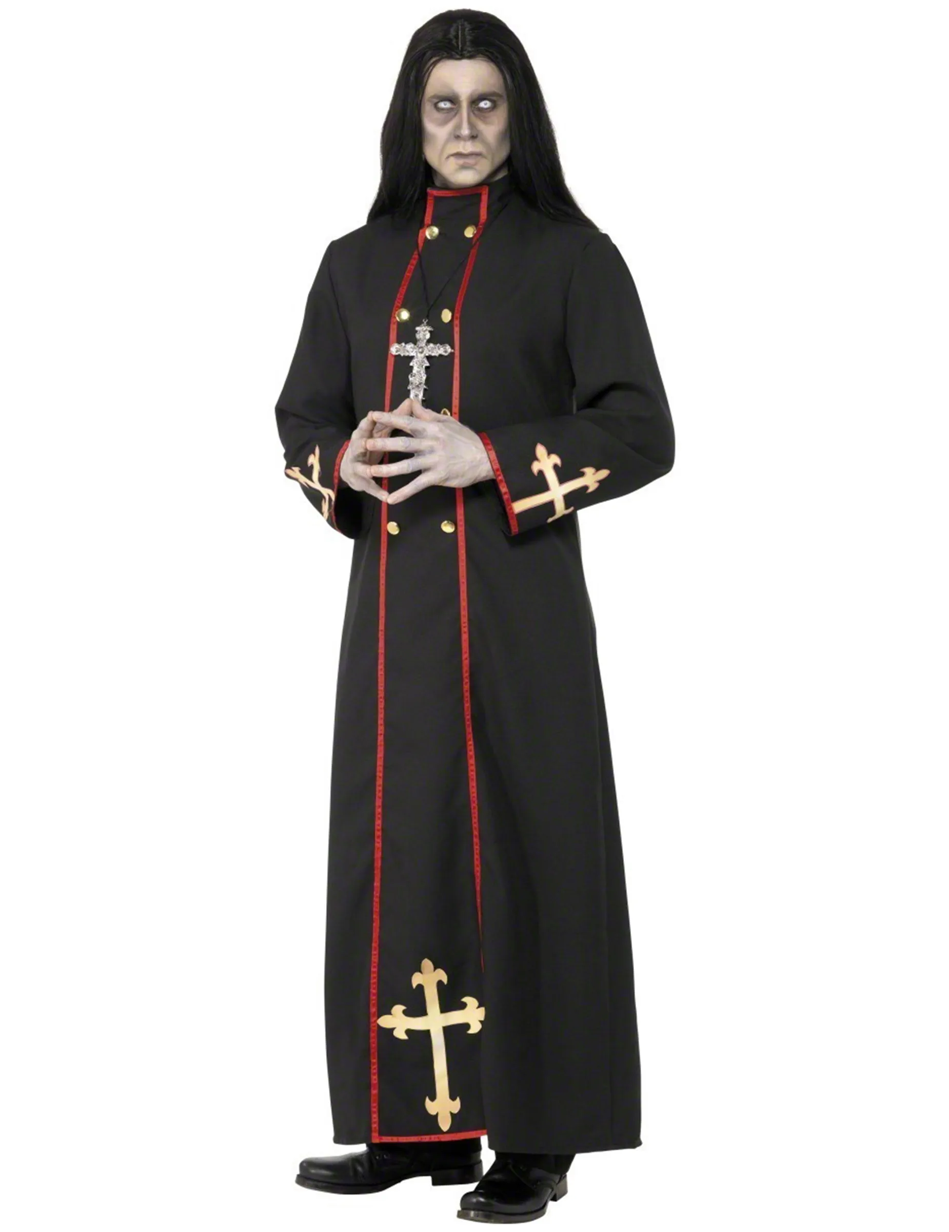 Déguisement moine démoniaque homme Halloween