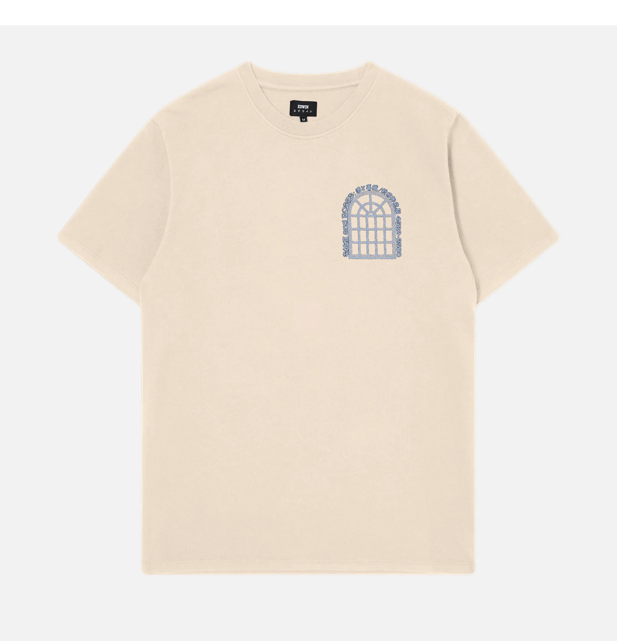 Edwin |T-shirt Sake And Roses Blanc | Royalcheese Paris