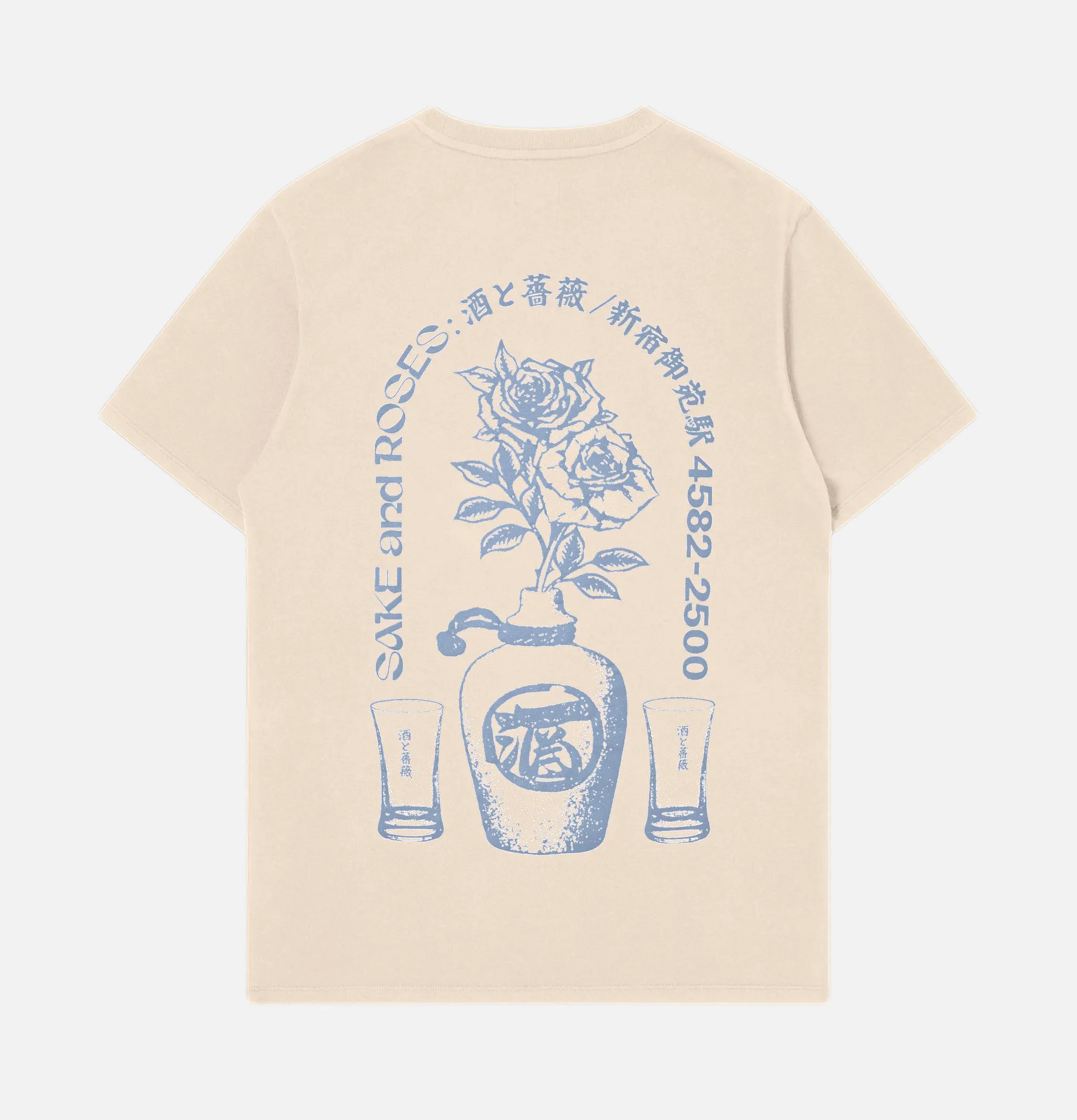 Edwin |T-shirt Sake And Roses Blanc | Royalcheese Paris