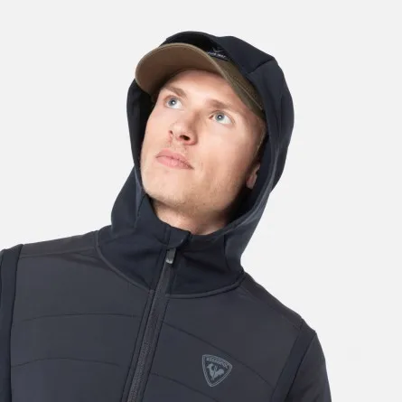 Polaire / softshell homme Rossignol Classique Hybrid Clim FZ black