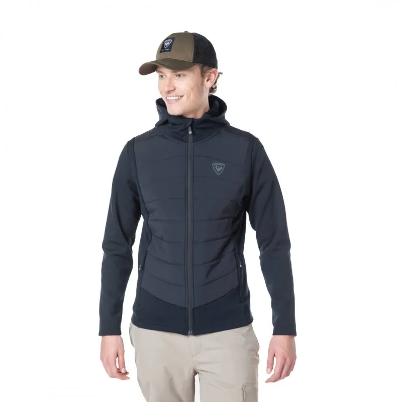 Polaire / softshell homme Rossignol Classique Hybrid Clim FZ black
