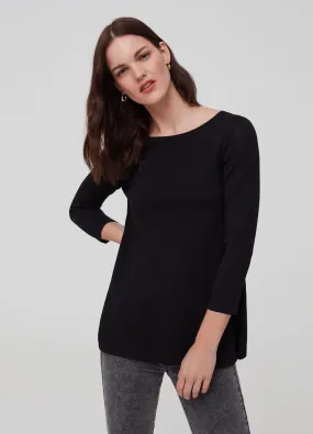 Tricots Femme | Knitted top with splits Noir | OVS